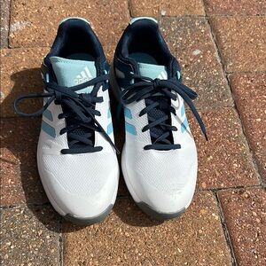 Adidas Women’s White and Blue GOLF Athletic Shoes. NWOT